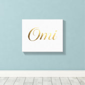 Omi Canvas Wall Art Grandma  キャンバスプリント (インサイチュ (ウッドフロア))