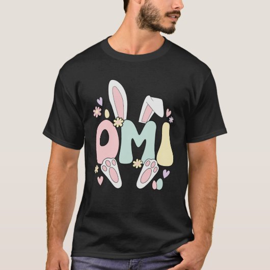 Omi Grandmother Easter Bunny Omi Grandma Easter Da Tシャツ (正面)