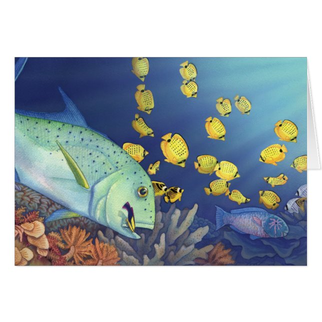 Omilu (クロマグロTrevally) (正面横)