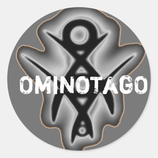 OminOtagOフィギュメントステッカー ラウンドシール (正面)