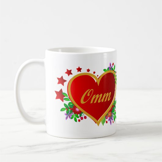 Omm -マルチーズ母の日 コーヒーマグカップ (左)
