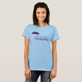 Omnia Paratusの基本的な淡いブルーのティー Tシャツ (正面フル)