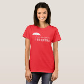 Omnia Paratusの基本的な赤いティー Tシャツ (正面フル)