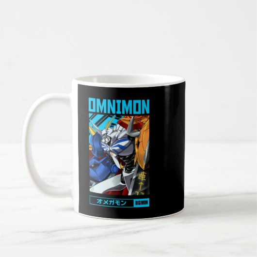 Omnimon = Digimon = Anime Otaku Design  コーヒーマグカップ (左)
