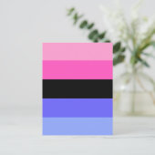 Omnisexual Pride Flag ポストカード (スタンド正面)