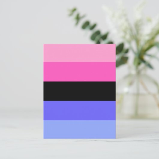 Omnisexual Pride Flag ポストカード (スタンド正面)