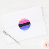 Omnisexual Pride Flag ラウンドシール (封筒)