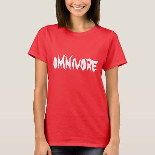 Omnivore女性のTシャツ Tシャツ (正面)