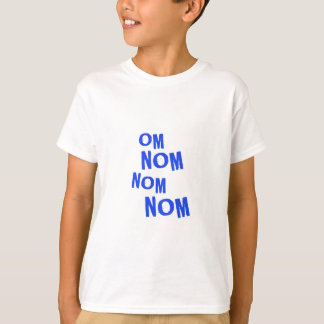 omnomnomnom_blue tシャツ