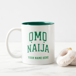 Omo-Naija - オモ・ナイジャ ナイジェリア人向けのカスタムデザイン ツートーンマグカップ