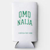 Omo-Naija パーソナライズド スリム缶クーラー (正面)