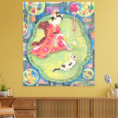 Omohide Garasu: A Little Glass Memory キャンバスプリント (インサイチュ (リビング))