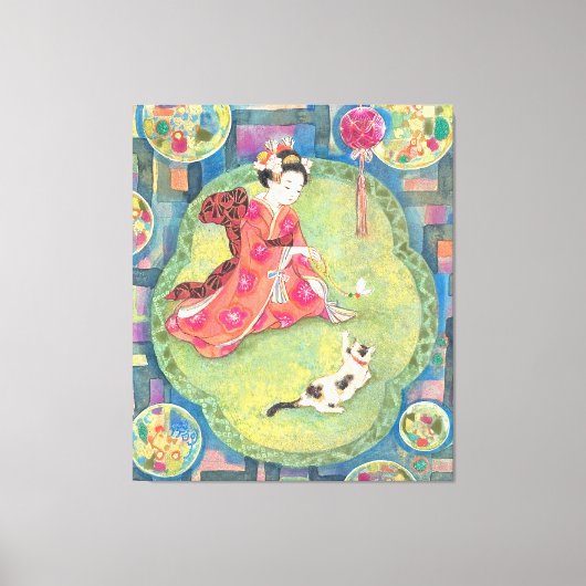 Omohide Garasu: A Little Glass Memory キャンバスプリント (正面)