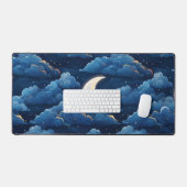 Omorfi Morphi – デスクマット – 星空の夜と月 (キーボード&マウス)