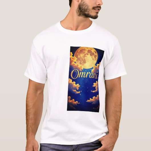 Omrani Moon PremiumステートメントTシャツ Tシャツ (正面)