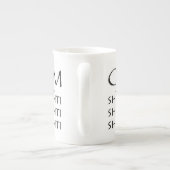 OMShantiかヨガ ボーンチャイナマグカップ (裏面)