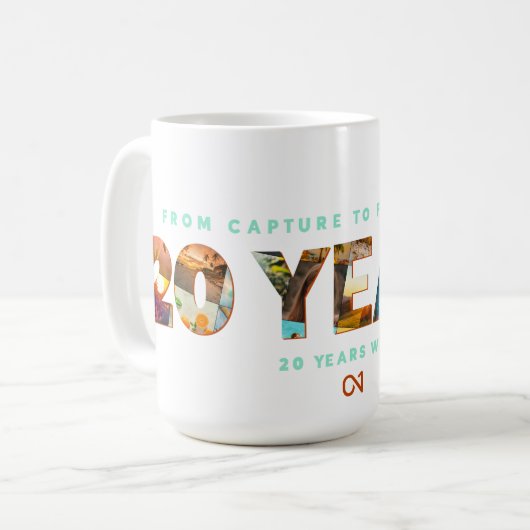 ON1 20周年記念マグカップ コーヒーマグカップ (正面左)