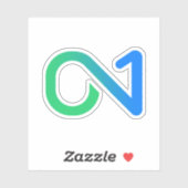 ON1 Blue Greenロゴシール シール (シート)