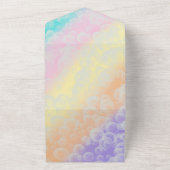 On ポップ・アートの Over Bubbles Kid's Birthdayパーティー オールインワン招待状 (外側)