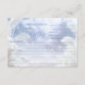 On モダン Cloud 9 9ブライダルシャワーレシピカード エンクロージャーカード (正面)