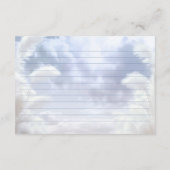 On モダン Cloud 9 9ブライダルシャワーレシピカード エンクロージャーカード (裏面)