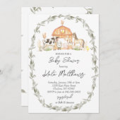 on モダンFarm Baby Shower招待状 招待状 (正面/裏面)