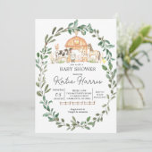 on モダンFarm Baby Shower招待状 招待状 (スタンド正面)