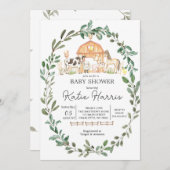 on モダンFarm Baby Shower招待状 招待状 (正面/裏面)