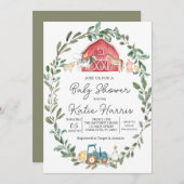 on モダンFarm Baby Shower招待状 招待状 (正面/裏面)