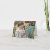 On a Balcony by Mary Cassatt折り畳みカード カード (正面)