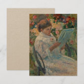 On a Balcony by Mary Cassatt Flat Card (正面/裏面)