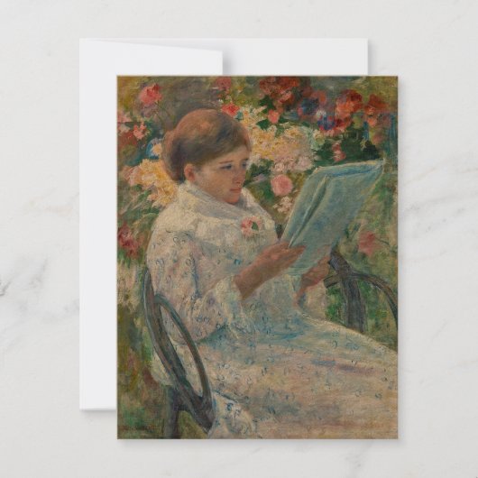On a Balcony by Mary Cassatt Flat Card (正面)