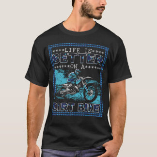 On A Dirt Bike Motocross & Motorcycle Rider Tシャツ