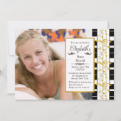 On a Happy Noteフォトピアノリサイタル招待状 招待状 (正面)