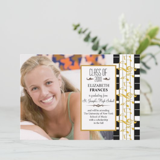 On a Happy Note Photo Graduation発表 案内状 (スタンド正面)