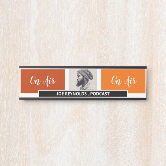 On Air - Podcaster写真 – レトロPodcast サインプレート (正面)
