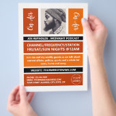 On Air - Podcaster写真 – レトロPodcast チラシ (手)