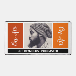 On Air - Podcaster写真 – レトロPodcast デスクマット