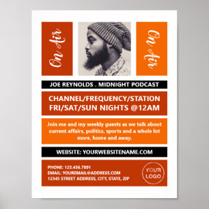 On Air - Podcaster写真 – レトロPodcast ポスター