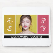 On Air - Podcaster写真 – レトロPodcast マウスパッド (正面)