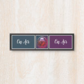 On Air Podcaster、レトロPodcast サインプレート (正面)