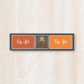 On Air Podcaster、レトロPodcast サインプレート (正面)