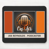 On Air Podcaster、レトロPodcast マウスパッド (正面)