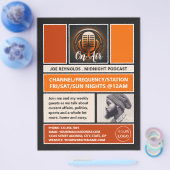 On Air Podcaster、レトロPodcast 広告's チラシ (シングル)