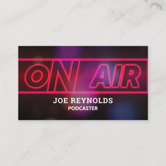 On Air Podcaster、Podcast 名刺 (正面)