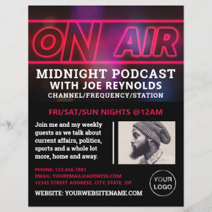 On Air Podcaster, Podcast 広告's チラシ