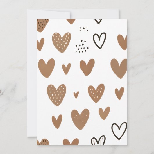 On Animal Cub Boho我々は赤ちゃんシャワーを待つことができる 招待状 (裏面)