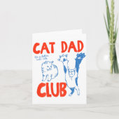 (on Back) Cat Dad Club Life Is Better With Cats Fa カード (正面)