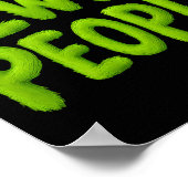 On Back Eww People Santa Hat Green Funny Christmas ポスター (角)