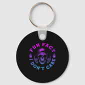 (on Back) Fun Fact I Dont Care, Funny Skeleton Sar キーホルダー (正面)